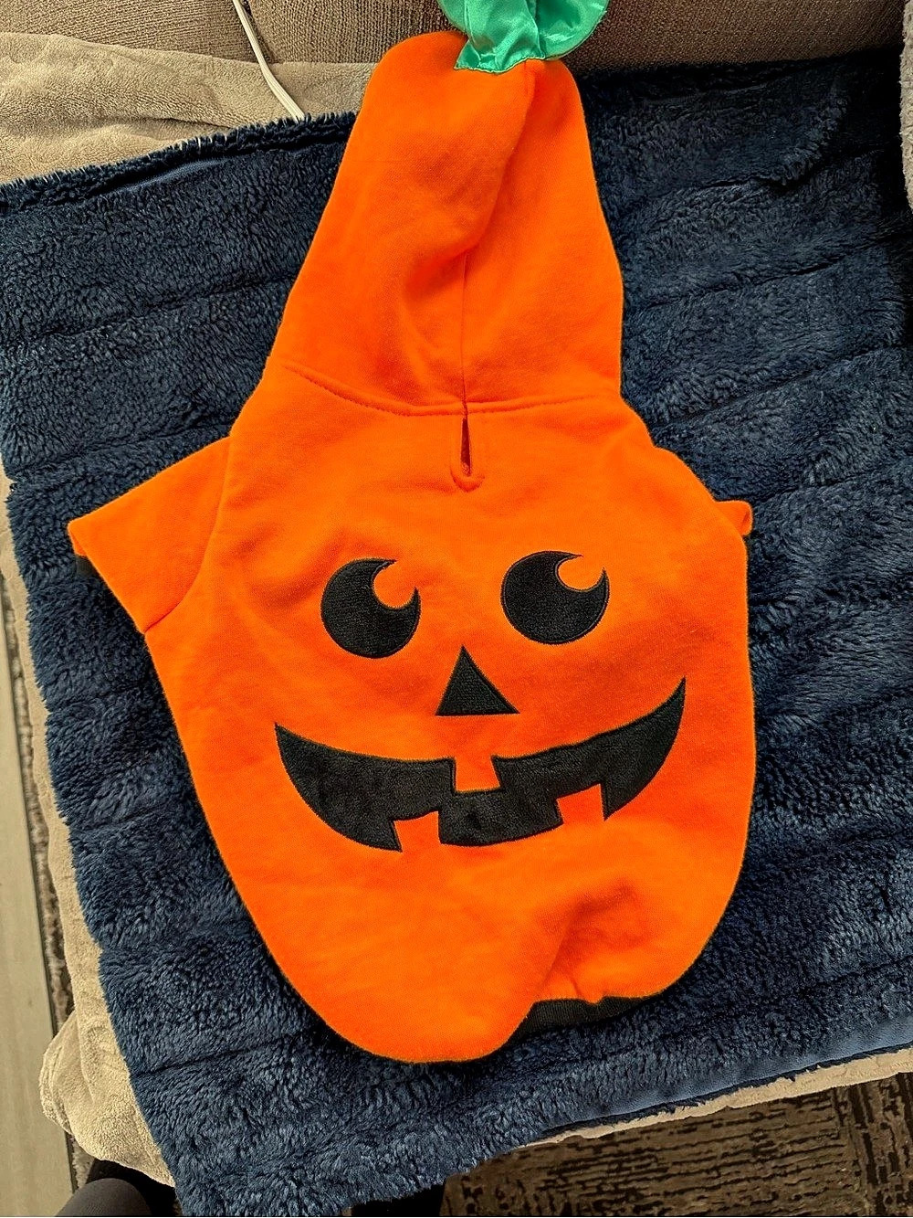 Boots & Barkley Jack-O-Lantern Pumpkin Reflective Halloween Hoodie Dog and Cat